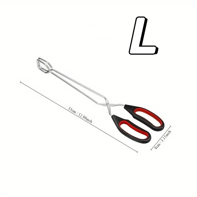 Scissor Tongs Stainless Steel 3 Pack Kitchen Tongs for Cooking Food Tongs BBQ.