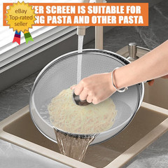 2-Pack Splatter Screens for Frying Pan – Stainless Steel Grease Splatter Guard