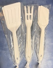 Hutzler 6 pcs set 2 Spatula 2 Scraper, 2 Fork Nylon Plastic Reinforced