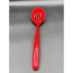 Vtg Red Nylon Slotted Serving Spoon Made in USA Dishwasher Safe 12″ Kitchenware
