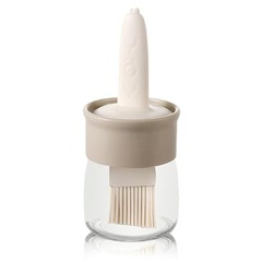 6.8oz Sauce & Oil Bottle with Silicone Brush for Cooking BBQ Kitchen