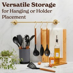Kitchen Utensils Set – 22-Piece Silicone Cooking Utensils Set, Spatula Set wi…