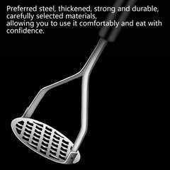 2PCS Stainless Steel Manual Potato Press Kitchen Tool Potato Masher Food Grater