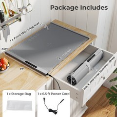 Food Warming Mat Rollable and Portable Electric Warming Tray with Fasting Heatin