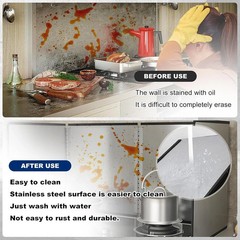 3 Sided Splatter Guard,Foldable Stainless Steel Oil Splatter Screens for Fryi…