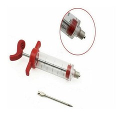 US 1 Pack Plastic Food Marinade Injector Syringe Screw-on Meat Needle BBQ