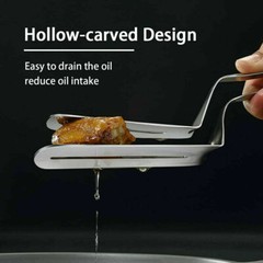 Kitchen Tongs Steak Clamp Stainless Steel Food Clip Bread Meat BBQ Cooking Tools