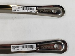 Lot Of 2 Winco BSOT-13H Silver 1.5mm Stainless Steel Solid Basting Spoon 13 In