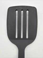 Unbranded Mini Slotted Flipper Spatula Nylon Kitchen Utensil Black