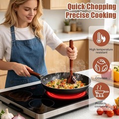 Wooden Ground Beef Masher,Duty Meat Chopper for Ground Beef,Natural Wood