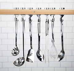 All-Clad T101 Stainless Steel Slotted Spoon Kitchen Tool, 13-Inch, Silver