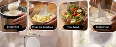 2 Pcs Plastic Rice Paddle,Non Stick Standing Rice Spoon Scooper Spatula,Heat