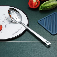 Stainless Steel Slotted and Basting Spoon, Heat Resistant, Non-Stick, Dishwasher