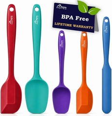 Versatile 5-Piece BPA-Free Silicone Spatula Set – Effortless Cooking & Baking