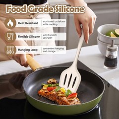 14 Pcs Silicone Cooking Utensils Set with Holder, Heat Resistant, Non-Stick, Dis