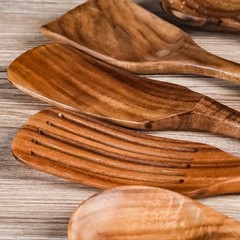 Wooden Kitchen Utensils set 11 PCS Wooden Cooking Spoons and Spatula for Cooking