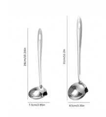 1 pc Stainless Steel Oil Spill Spoon – Efficient Kitchen Tool