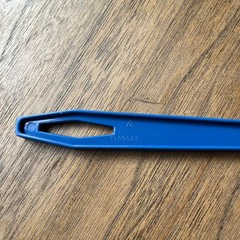 Unbranded Blue Nylon Slotted Cooking Serving Spoon 11 Inch Retro Vintage Kitchen