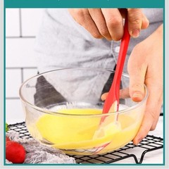 5Pc Silicone Kitchen Utensil Set, Red, Spatulas Whisk Brush, Heat Resistant