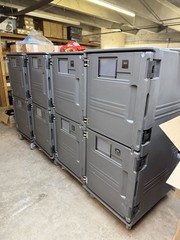 Cambro PCUHC615 Pro Cart Ultra™ 110V Tall, Hot Top/Cold Bottom LOT OF 4 TESTED