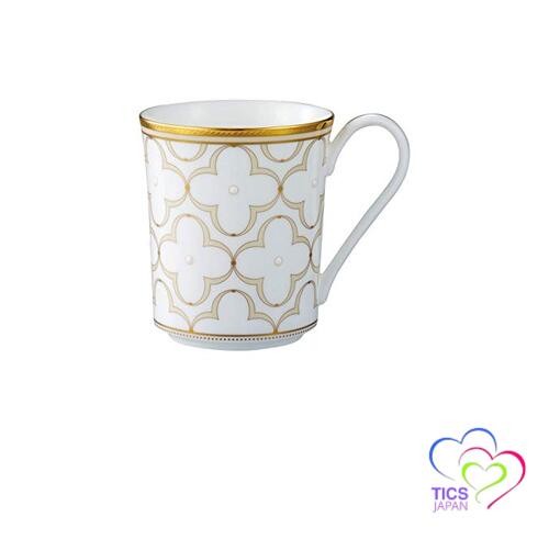 Noritake Mug approx. 395cc Trefolio Gold 1 piece Gold Bone China T93656/4945