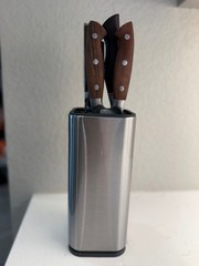 Takeshi™ Universal Stainless Steel Knife Holder | Holds Up to 12 Knives