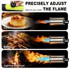 SEESE Powerful Propane Torch Gun,Kitchen Cooking Torch With One-Touch Max Fir…