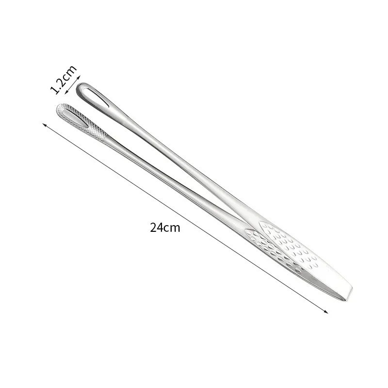 2 In 1 Nylon Grip Flip Tongs Egg Spatula Tongs Steak Spatula Fried Turners Tools