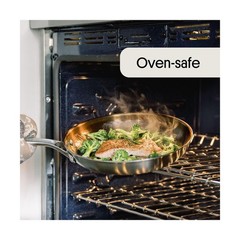 STRATA Carbon Steel Clad 10.5″ Frying Pan Skillet, 3-Ply Carbon Steel Cookwar…