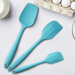 SILICONE SPATULA 3PIECE SET ERGONOMIC HANDLE HIGH HEATRESISTANT SPATULAS NONSTIC