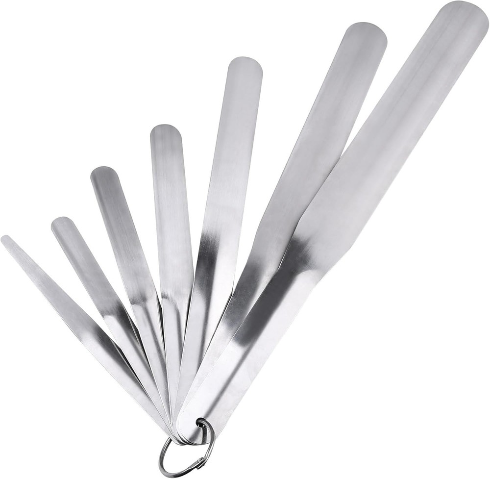 7 Packs Caulking Spatula Tool Set, Stainless Steel Multi-Size Caulk Finishing Sp