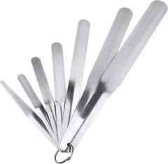 7 Packs Caulking Spatula Tool Set, Stainless Steel Multi-Size Caulk Finishing Sp