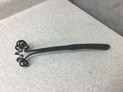 Pampered Chef Black Nylon Spiral Whisk Plastic Lightweight Whip #2330 Retired