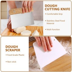 Best Bread Making Tools Set of 7 Including Silicone Pastry Mat, Round Baking