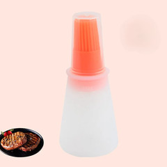 Silicone Oil Bottle Brush BBQ Soft Basting Brush Dispenser Kitchen Cooking Tool