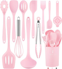Kitchen Utensils Set-12 Pieces Silicone Cooking Utensils Set (Dishwasher Safe) 3