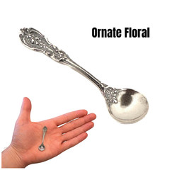 Solid 925 Sterling Silver Small Salt Spoon – Elegant Miniature Spoon