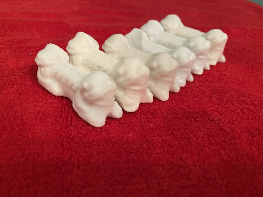 Chop Stick rests set of 6 Chinese Lions (Foo Dogs)