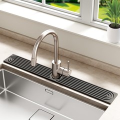 Stone Faucet Mat for Kitchen Sink – Quick Dry Diatomite Sink Splash Guard, Pr…