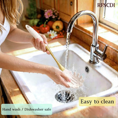 Elegant White Gold Silicone Cooking Utensils Set – Non-Toxic, Dishwasher Safe Ki