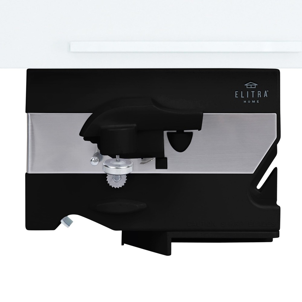 Electric Can Opener – 4 in 1 Under the Cabinet Mounted Medium, Black