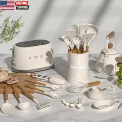Kitchen Cooking Utensils Set, 33 Pcs Non-Stick Silicone Cooking Kitchen Utensils