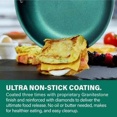 Granite Stone Coated Nonstick Frying Pan – 10 Inch Emerald 10″ Fry Pan, Green