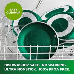 Granite Stone Coated Nonstick Frying Pan – 10 Inch Emerald 10″ Fry Pan, Green