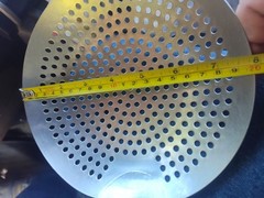 LARGE SLOTTED ROUND SPOON STAINLESS STEEL COMMERCIAL GRADE SKIMMER STRAINER CHEF