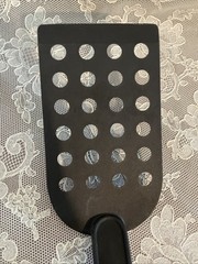 T-Fal Black Nylon Slotted Holes Spatula Plastic Lightweight Flipper Canada