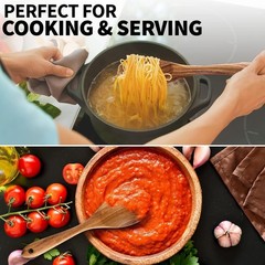 7Pcs Natural Acacia Wooden Kitchen Utensil Set Wooden Cooking Tools for Home