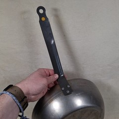 De Buyer Mineral B Round Carbon Steel 11″ Fry Pan Naturally Nonstick Oven safe
