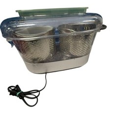 Emerilware Electric Food Steamer with Double Tier Baskets and Recipe Cards