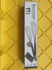 Multifoody – 3 in 1 Kitchen Tongs Spatula Turner & Whisk Stainless Steel Spat…